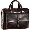 LEONHARD HEYDEN ROMA 5370 BROWN LEATHER ZIPPED BRIEFCASE