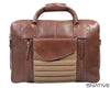 laptop compatible 5native brown olive tan real leather trendy laptop bag, portfolio bag, business bag with unique design 3