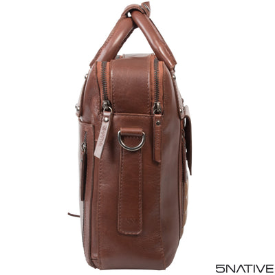 laptop compatible 5native brown olive tan real leather trendy laptop bag, portfolio bag, business bag with unique design 4