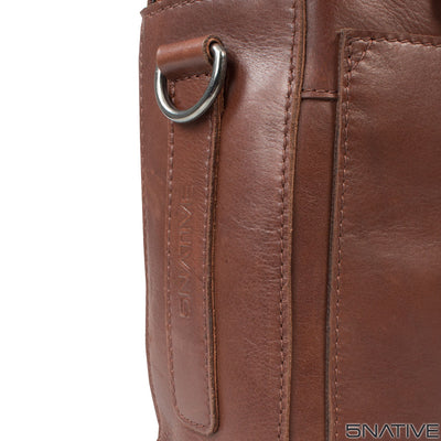 laptop compatible 5native brown olive tan real leather trendy laptop bag, portfolio bag, business bag with unique design 7