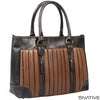 5native brown tan real leather trendy ladies laptop work bag, business bag,  laptop compatible with unique design 1