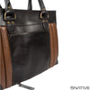 5native brown tan real leather trendy ladies laptop work bag, business bag, laptop compatible with unique design 2