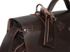 FREE MATCHING UBERBAG CLUTCH WORTH £119 WITH PIMLICO VEGETABLE TANNED BROWN LEATHER SATCHEL / BACKPACK