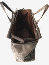 dark brown real leather luggage bag, brown holdall, brown leather duffle bag, gym bag 6