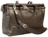 HIDEONLINE BROWN LEATHER TOP ROD HOLDALL / DUFFLE / CABIN BAG