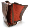 JOST RANDERS 2453 COGNAC LEATHER LARGE MESSENGER BAG / BRIEFCASE