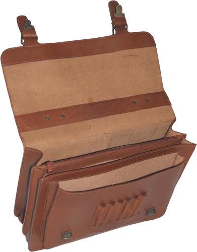 Tan leather satchel veg tan leather 2