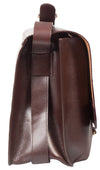 RUGGED VEG TANNED DARK BROWN SADDLE LEATHER MAN BAG / MESSENGER BAG BY HIDEONLINE