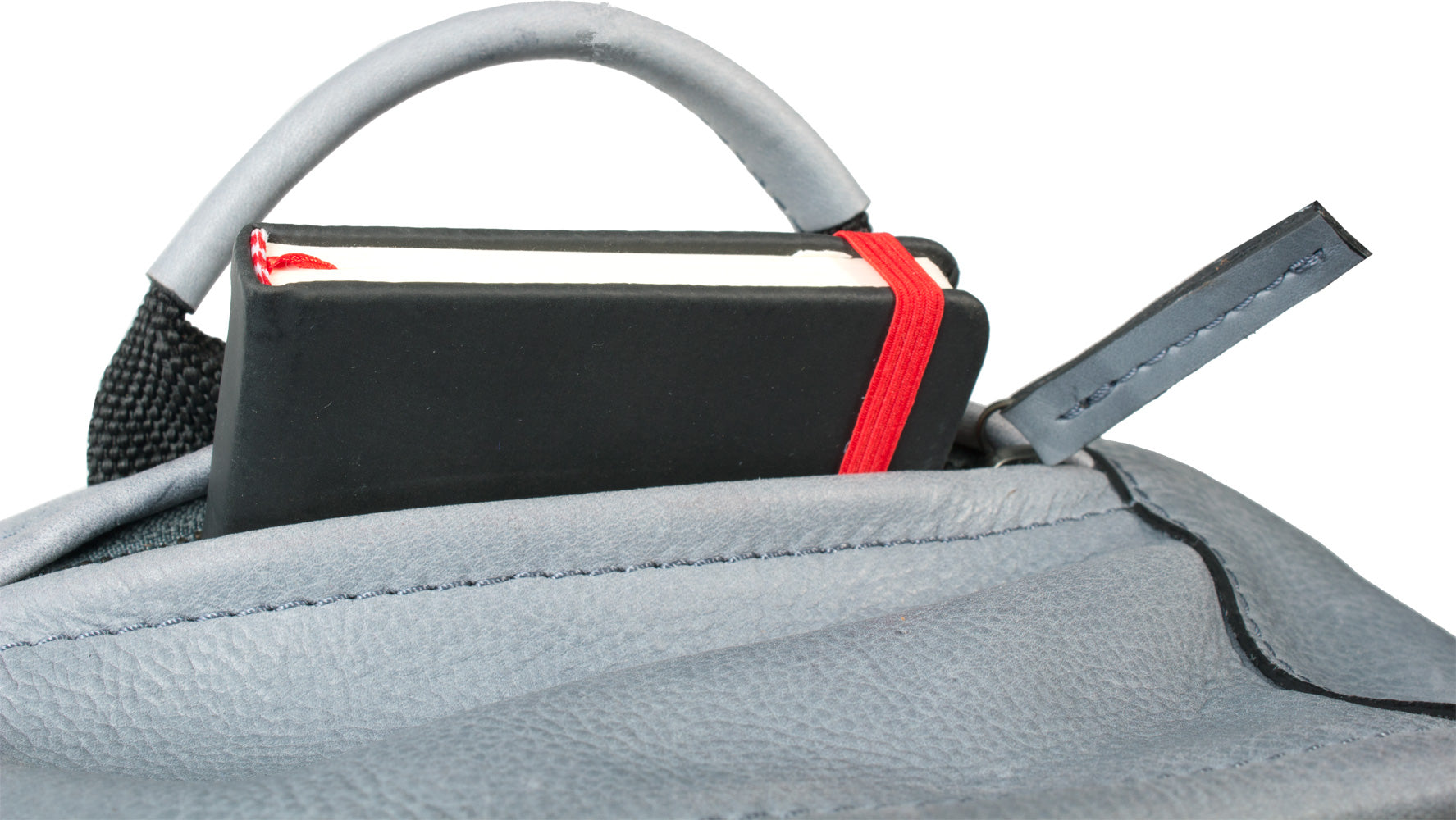 COMBO OFFER HIDEONLINE DUSTY BLUE REAL LEATHER LAPTOP BACKPACK / SLINGBACK