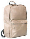 HIDEONLINE BONE/ BEIGE REAL LEATHER LAPTOP BACKPACK