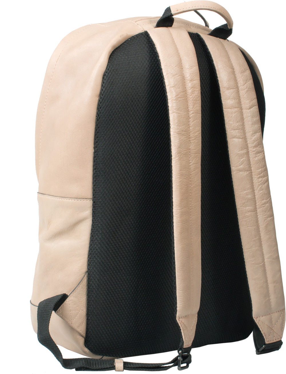 HIDEONLINE BONE/ BEIGE REAL LEATHER LAPTOP BACKPACK