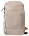 HIDEONLINE BONE / BEIGE REAL LEATHER BACKPACK / SLING BAG