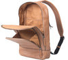 HIDEONLINE TAN/ COGNAC REAL LEATHER BACKPACK / SLING BAG