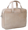 HIDEONLINE LEATHER LAPTOP MESSENGER / SHOULDER BAG IN A NATURAL COLOUR