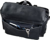 LEONHARD HEYDEN ROMA 5370 BLACK LEATHER ZIPPED BRIEFCASE