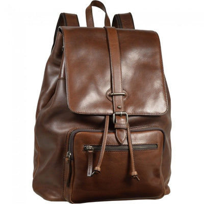 LEONHARD HEYDEN ROMA 5373 BROWN LEATHER BACKPACK