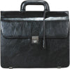 HIDEONLINE MODERN STYLED EXECUTIVE LEATHER BLACK BRIEFCASE