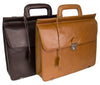 HIDEONLINE MODERN STYLED EXECUTIVE LEATHER BLACK BRIEFCASE