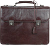 HIDEONLINE MODERN STYLED EXECUTIVE LEATHER BROWN BRIEFCASE