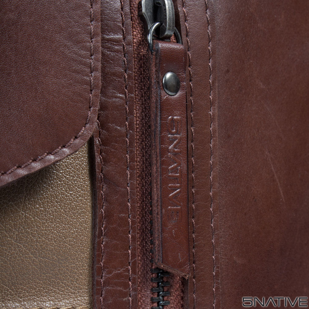 laptop compatible 5native brown olive tan real leather trendy laptop bag, portfolio bag, business bag with unique design 9