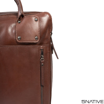 laptop compatible 5native brown olive tan real leather trendy laptop bag, portfolio bag, business bag with unique design 11