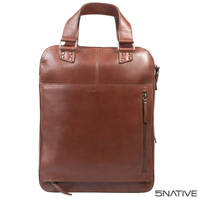 5native brown olive tan real leather trendy laptop bag, mens tote bag, business bag with unique design 5