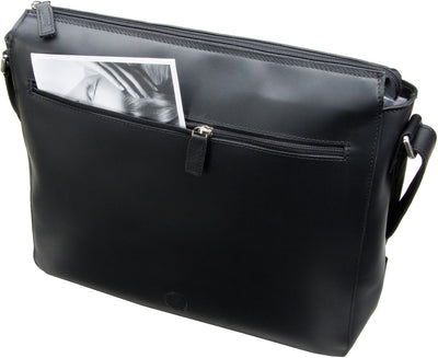 JOST FUTURA 8645 BLACK LEATHER LARGE SHOULDER / MESSENGER BAG