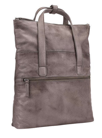 STOCKHOLM SHOULDER BAG/TOTE BAG IN LIGHT GREY