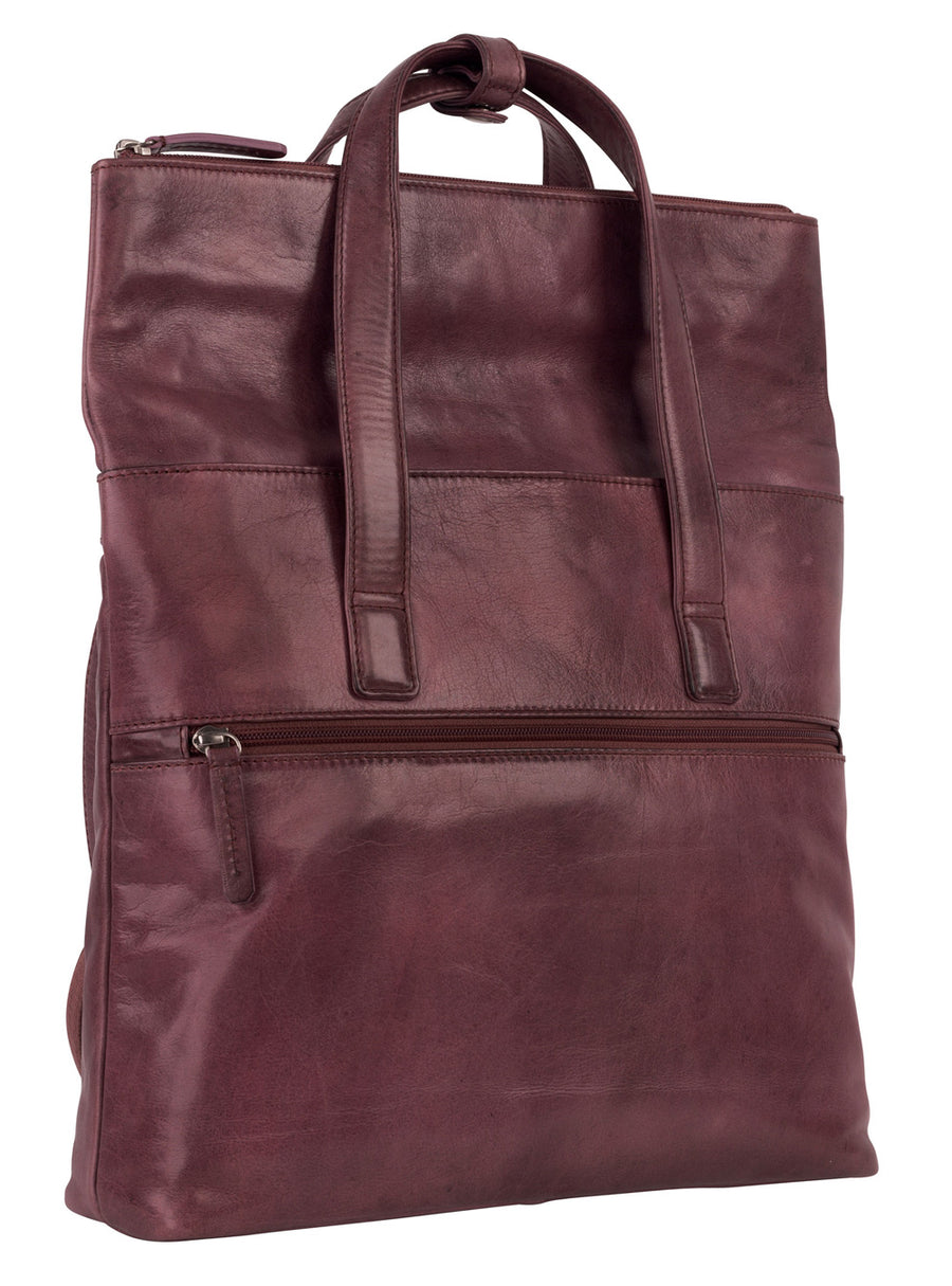 STOCKHOLM SHOULDER BAG/TOTE BAG IN BLACKBERRY