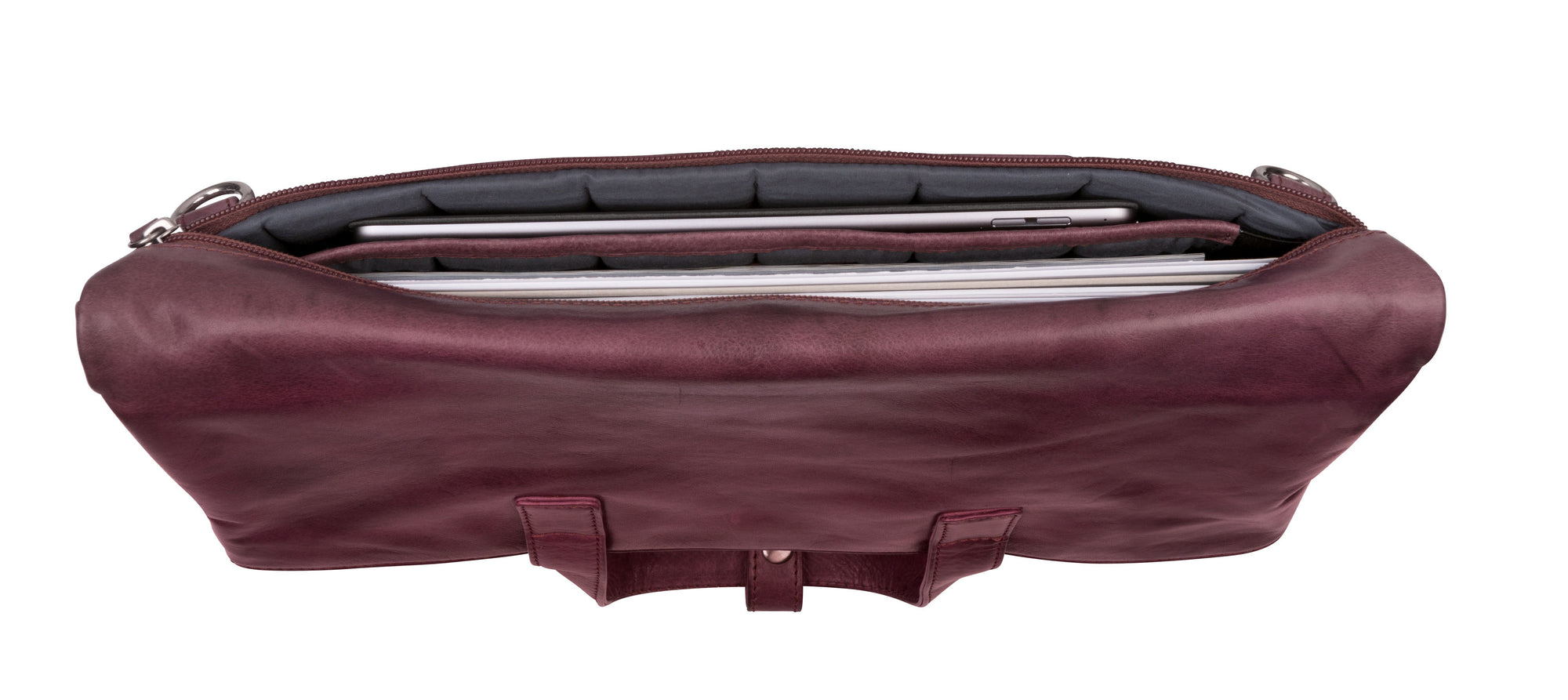 STOCKHOLM LARGE SHOULDER BAG IN BLACKBERRY MyLeatherBag