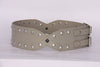 PAGANI REAL LEATHER ASH GREY TRENDY STUDDED LADIES HIGH WAIST BELT