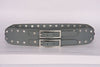 PAGANI REAL LEATHER GREY TRENDY STUDDED LADIES HIGH WAIST BELT