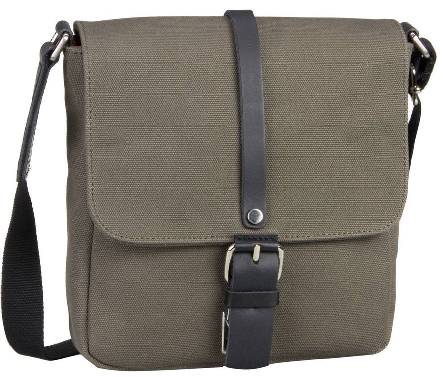 JOST LUND 2366 SMALL MESSENGER / SHOULDER BAG IN BLACK / OLIVE