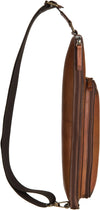 JOST RANDERS 2487 COGNAC LEATHER SMALL CROSSOVER BAG