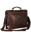 LEONHARD HEYDEN ROMA 5372 BROWN LEATHER BRIEFCASE