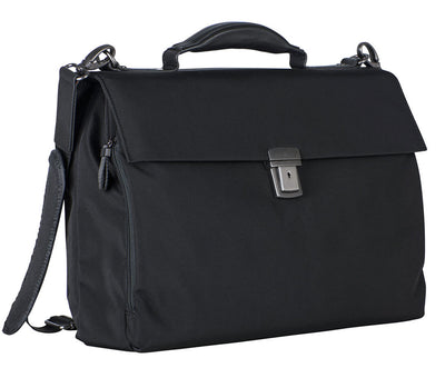 LEONHARD HEYDEN SOHO 7731 BLACK BRIEFCASE 2 COMPARTMENTS