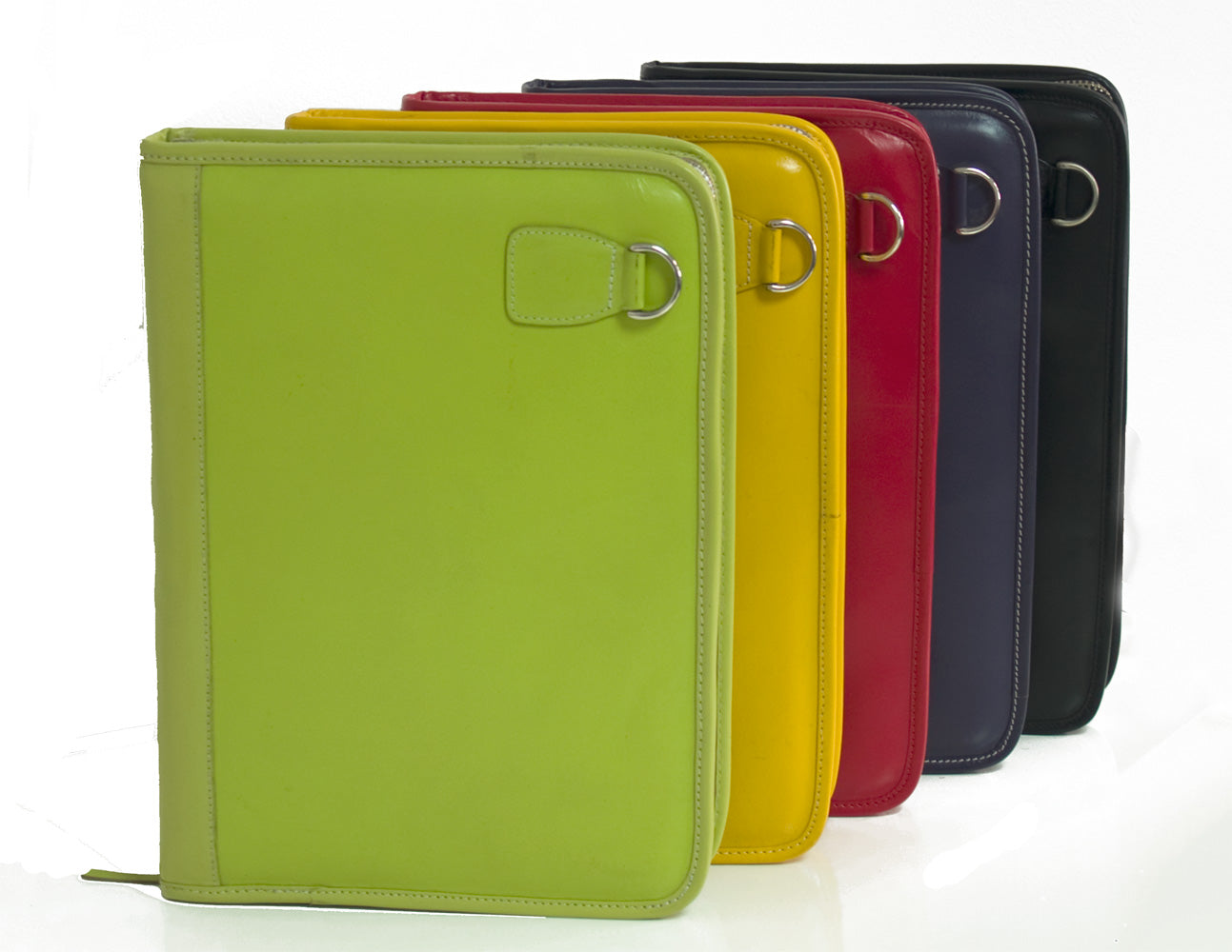 TRENDY GREEN REAL LEATHER FOLDER BAG