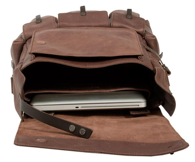 FREE UBERBAG CLUTCH WORTH £119 WITH UBERBAG INSIGNIA BROWN LEATHER BACKPACK