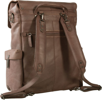 FREE UBERBAG CLUTCH WORTH £119 WITH UBERBAG INSIGNIA BROWN LEATHER BACKPACK