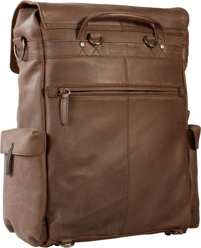 UBERBAG INSIGNIA BROWN LEATHER BACKPACK