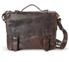 AUNTS & UNCLES BRAIN HUMUS LEATHER MEDIUM BUSINESS CASE / MESSENGER BAG/ SHOULDER BAG