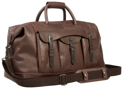 UBERBAG GOBI BROWN LEATHER HOLDALL BAG