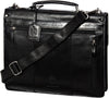 LEONHARD HEYDEN CAMBRIDGE 5250 REAL LEATHER BLACK BRIEFCASE