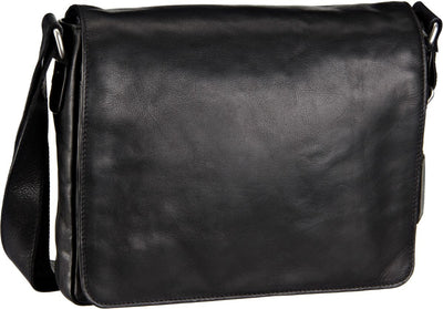 LEONHARD HEYDEN CAMBRIDGE 5254 MESSENGER / SHOULDER BAG IN BLACK