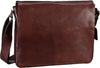 LEONHARD HEYDEN CAMBRIDGE 5254 MESSENGER / SHOULDER BAG IN RED BROWN