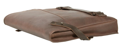UBERBAG INSIGNIA MEN'S BROWN LEATHER CLUTCH