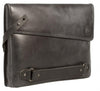 UBERBAG INSIGNIA MEN'S GRAPHITE GREY LEATHER CLUTCH