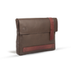 UBERBAG BROWN LEATHER MILITARY MEN CLUTCH