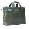 HIDEONLINE FOREST GREEN LEATHER LAPTOP MESSENGER / MAN BAG