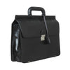 HIDEONLINE MODERN STYLED EXECUTIVE LEATHER BLACK BRIEFCASE